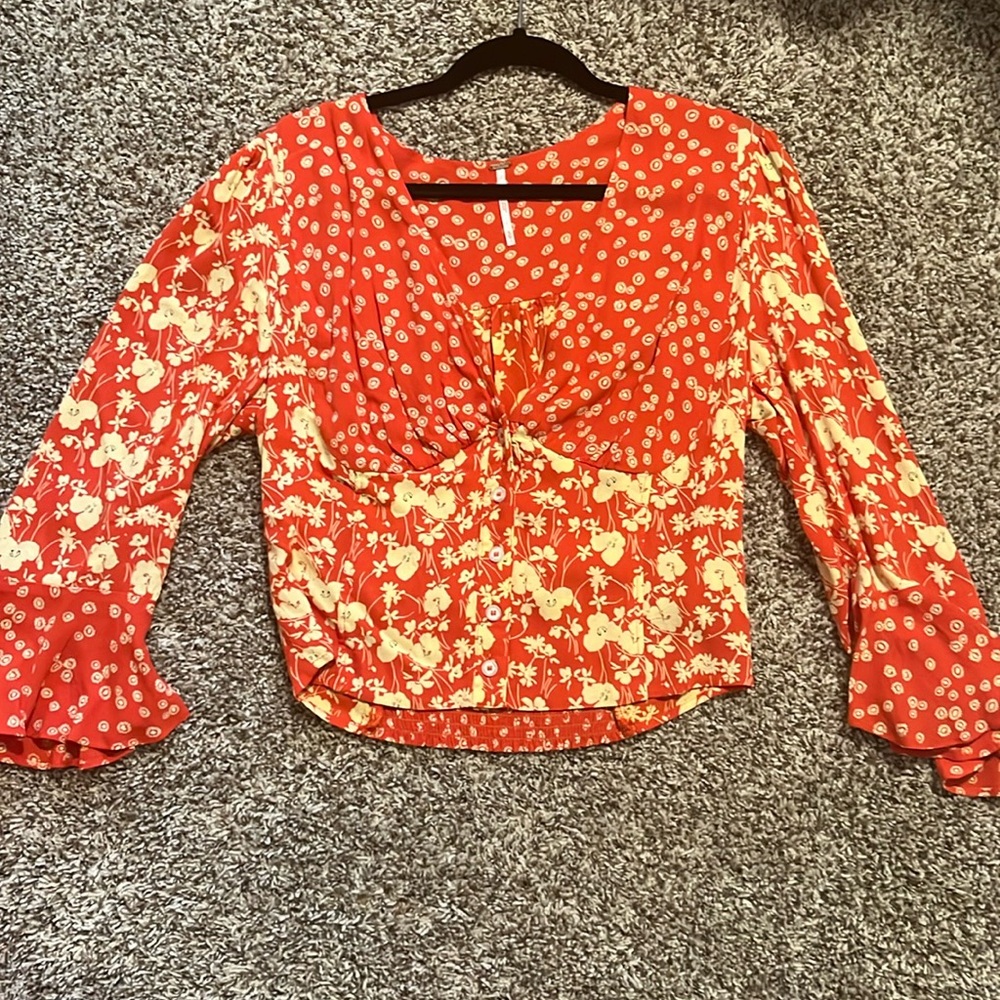 Free People Floral Top